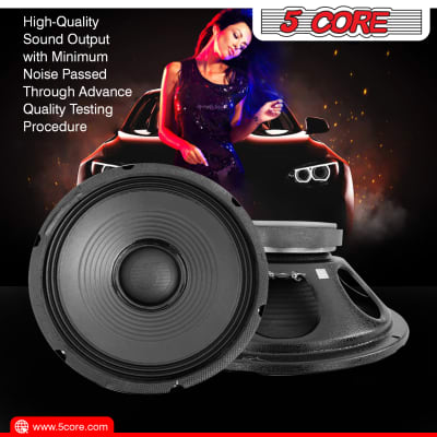 5 Core 12" Inch PA DJ Audio Subwoofer PAIR Replacement Speaker 1550 W , 8 Ohm , 60 oz Magnet -FR 12155 2pcs image 13