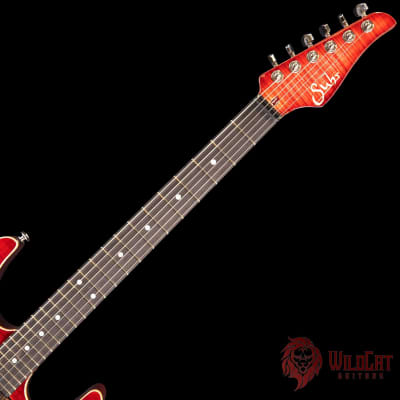Suhr Modern Faded Trans Wine Red Burst image 8