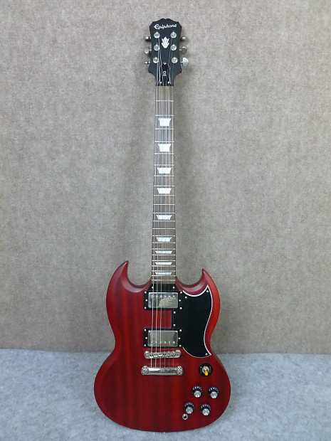 Epiphone SG Matte Finish With Epi Gig Bag 2000's Red | Reverb