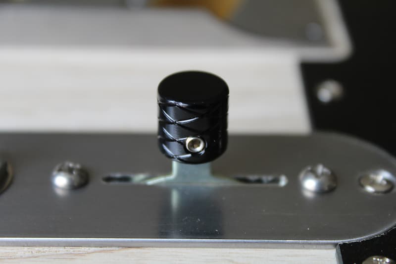 Forney Custom Double Helix Flat Top pickup switch tip Jet Black image 1