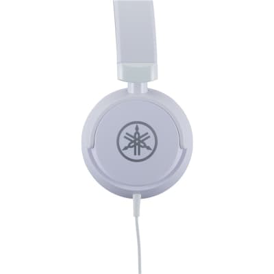 Yamaha HPH-50WH On-Ear Closed-Back Adjustable Straight Cable Headphones White image 2