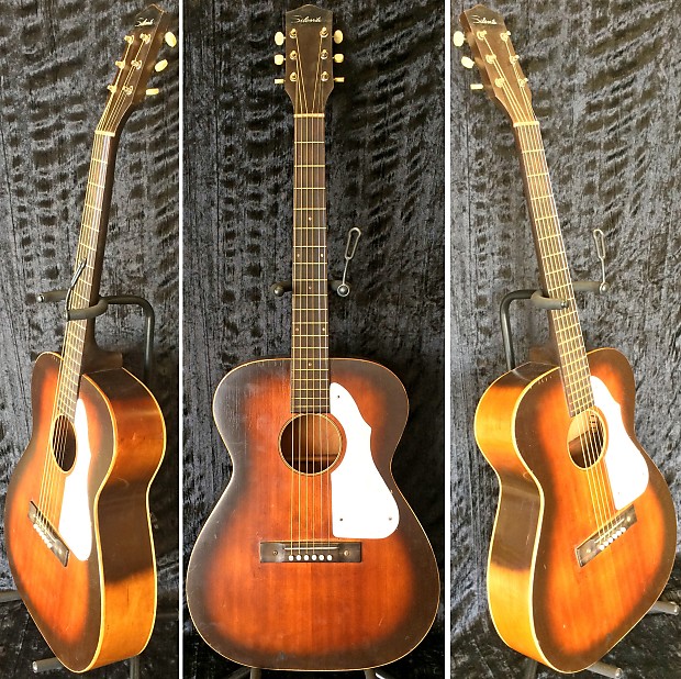 1964 1967 Silvertone 621 Acoustic Guitar Sunburst