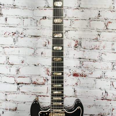 Ovation Vintage 1970's Preacher Deluxe Electric Guitar, Black w/ Original Case x2710 (USED) image 4