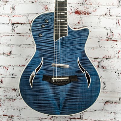 Taylor 2015 T5z Pro Acoustic-Electric Hybrid Guitar, Denim Blue w/ Original Case x5156 (USED) for sale