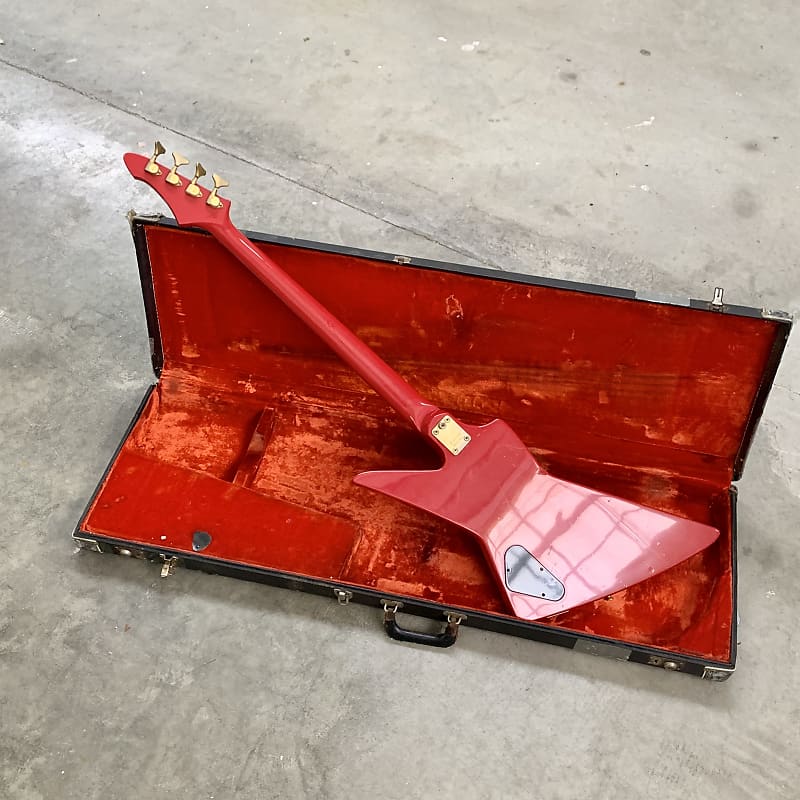 Aria Pro II ZZB Deluxe Bass Guitar 1983 Red original vintage