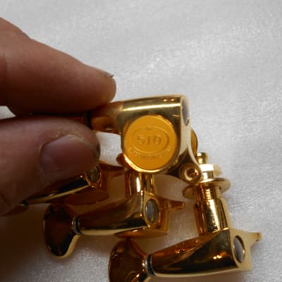 Gotoh 510 Mini Tuning Keys 6 Inline Left Handed Gold image 2