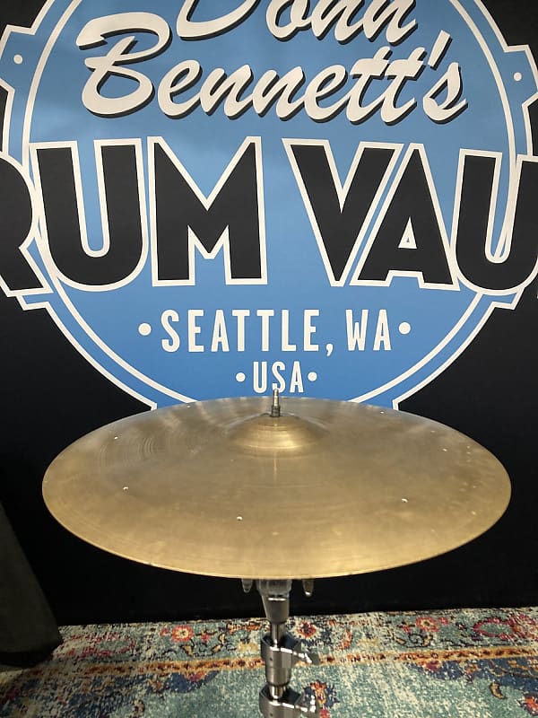 Zildjian Bun E. Carlos, Cheap Trick, 20" Vintage A Ride Cymbal, One Rivet, Signed! (#7) 1960s image 1