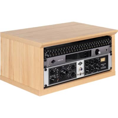 Gator Elite Furniture Series 4U Desktop Studio Rack in Natural Maple Matte Finish image 1