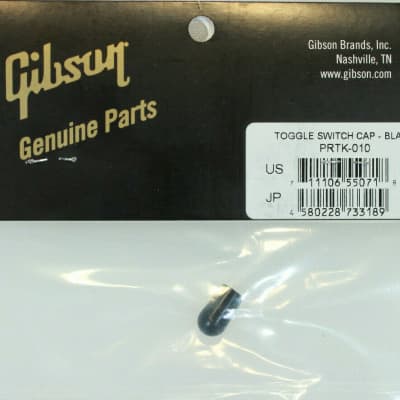GIBSON Les Paul Black Toggle Switch Cap Knob Genuine PRTK-010 Brand New image 2