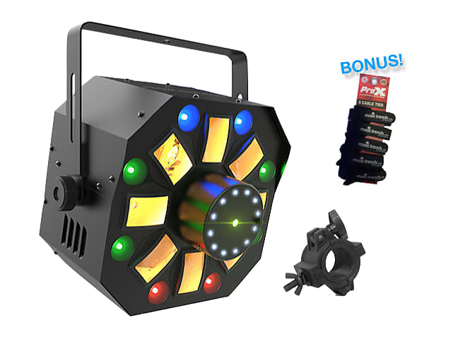 Chauvet DJ Swarm Wash FX ILS 4-in-1 LED DJ light + O-Clamp Bundle