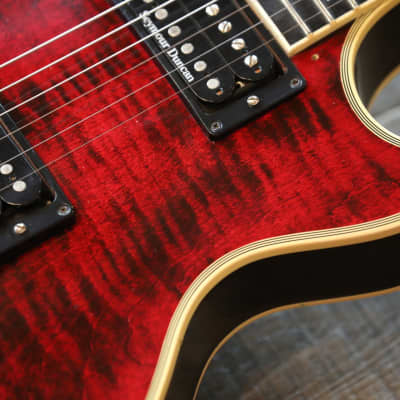 2007 Gibson 1968 Les Paul Custom Reissue Figured Red Tiger Signed by Zakk Wylde + COA OHSC image 5