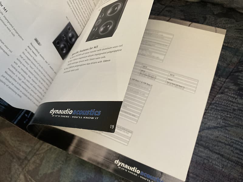 RARE! Dynaudio Product Brochure / catalog from 2004 + BM5A Reverb UK