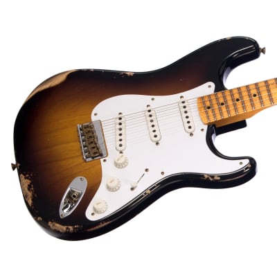 Fender Custom Shop Limited Edition 70th Anniversary 1954 Stratocaster Hardtail Relic - Wide Fade 2 Tone Sunburst - 1 off Electric Guitar NEW! image 3