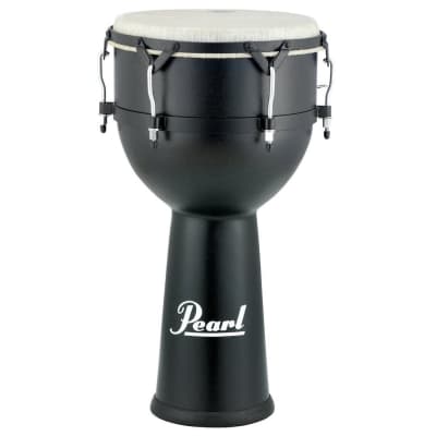 Pearl 14 Field Percussion Fiberglass Djembe Textured Black
