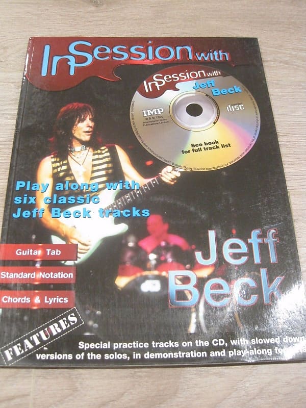 Jeff Beck In Session with Audio CD Sheet Music Song Book Guitar Tab Tablature image 1