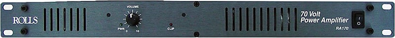 Rolls RA170 70-Volt/70 Watt Power Amplifier,Black image 1