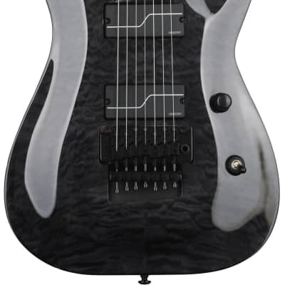 ESP LTD Buz McGrath Signature Buz-7 Electric Guitar - See Thru Black image 1