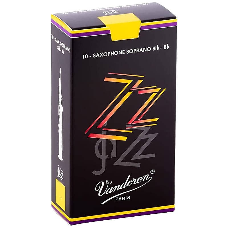 Vandoren Soprano Sax ZZ Reeds Strength 2, Box of 10 image 1