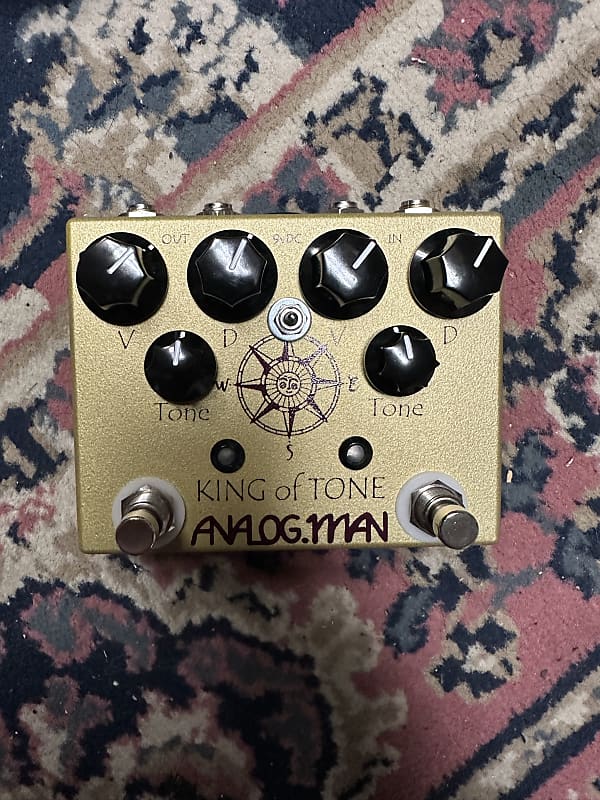 Analogman King of Tone V4 with Four Jack and Toggle Options | Reverb