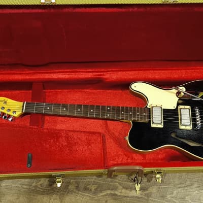 MyDream Partcaster Custom Built - Black Thinline Silver Foil PAF image 5