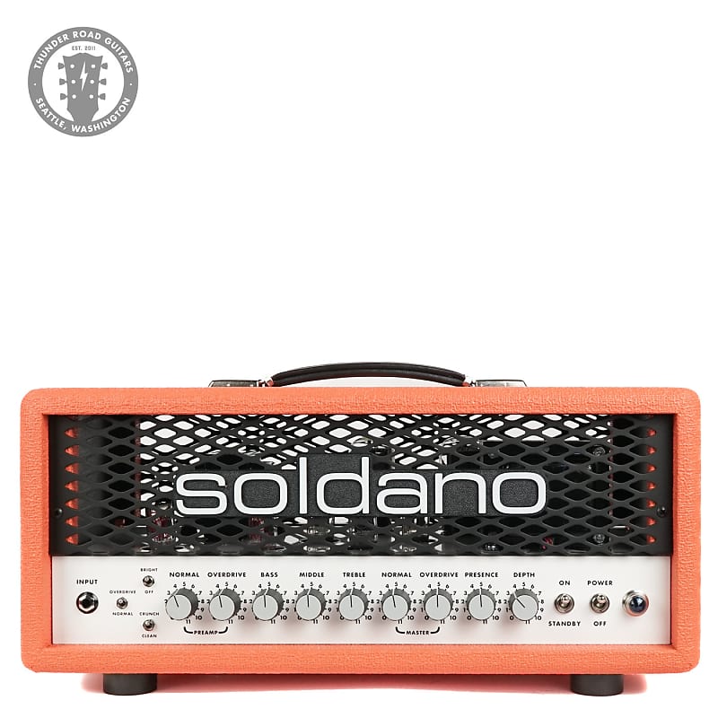 New Soldano SLO-30 Super Lead Overdrive Head Custom Color Orange Tolex image 1