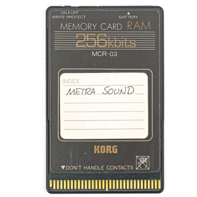 Korg MCR-03 Memory Card 256kbits 256 Kbits RAM with Plastic Case