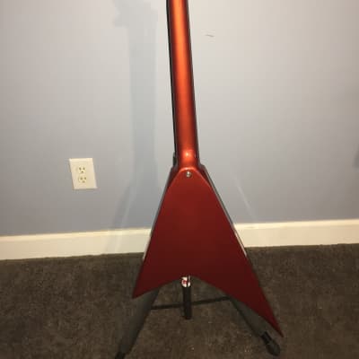 Hondo Formula 1 H770KT Flying V, 1984, Candy Apple Red | Reverb Hondo Formula 1 H770KT Flying V, 1984, Candy Apple Red | Reverb