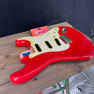 Real Life Relics Strat® Stratocaster® Body Aged Cardinal Red #2 image 7