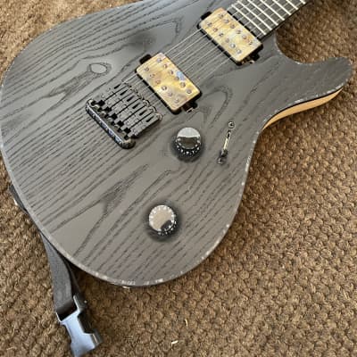 Mayones Regius 6 Gothic 2018  Black Matte Ash Top with Bare Knuckle Aftermath pickups image 6
