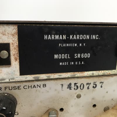 Harman Kardon SR600 – Solid State AM/FM Stereo Receiver image 3