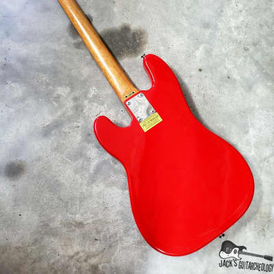 Hondo Deluxe MIJ Short Scale P-Bass Clone (Late 1970s, Hot Rod Red) imagen 21