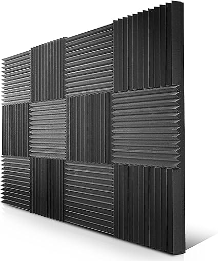 52 Pack Acoustic Panels 1 X 12 X 12 Inches - Acoustic Foam - Studio Foam  Wedges - High Density Panels - Soundproof Wedges - Charcoal : :  Musical Instruments