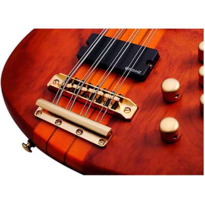 Schecter Stiletto Studio-8 Active 8-String Bass, Honey Satin  2740 image 5