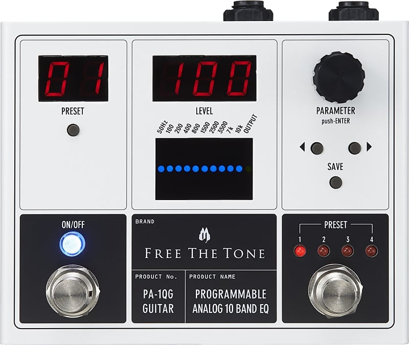 Free The Tone PA10QG Programmable 10-Band Analog Guitar EQ | Reverb