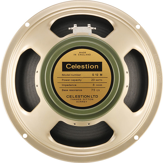 Celestion G12M Greenback 12" 20w 8 Ohm Replacement Speaker image 1