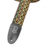 Levy's Guitar Strap, M8HT-14, 2" 60's Hootenanny Jacquard Weave w/ Leather Ends