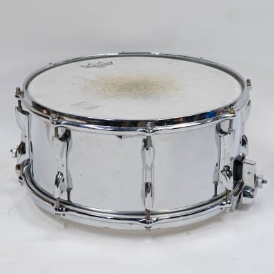 Premier England Steel Metal Snare Drum 14" X 6.5" - Polished Chrome image 7