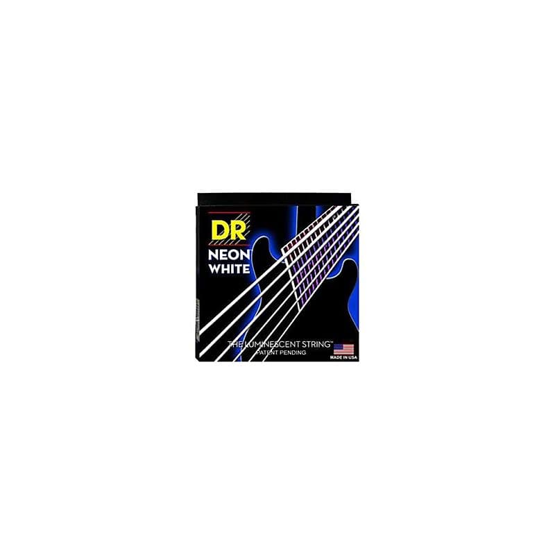 DR STRINGS NWE 10 Neon White 10/46 Corde per Chitarra Elettrica image 1