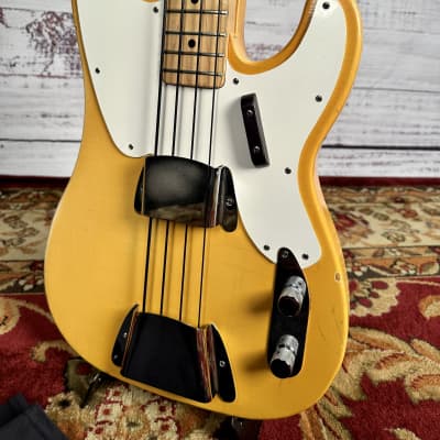 1971 Fender Oly White Telecaster Bass With Donald Duck Dunn "C" Style Profile Maple Neck One Owner W/O/H/S/C Neck image 1