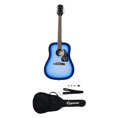 USED Epiphone Starling Acoustic Guitar Starter Pack - Starlight Blue x2470 for sale
