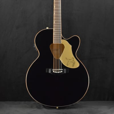 Gretsch G5022CBFE Rancher Black Falcon with Electronics CRACK ON TOP image 2
