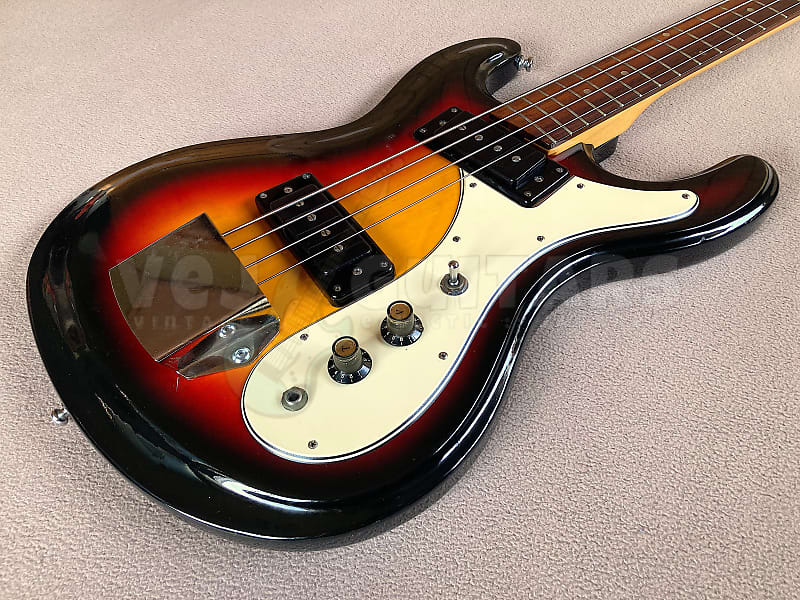 Aria 1720 Bass Guitar MIJ Mosrite copy SS | Reverb