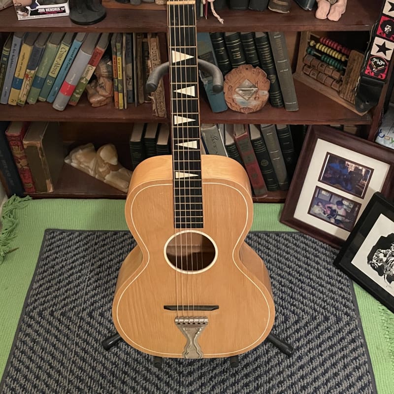 Extremely Rare 1950s Small Old Handcrafted Guitar for Making Pasta