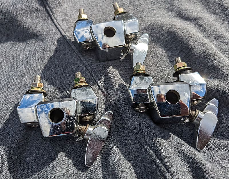 Three (3) Yamaha Absolute Series floor tom leg mount brackets Reverb