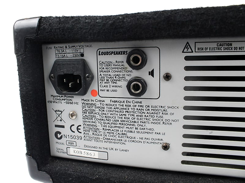 Laney RB9 Richter Bass Amp Head | Reverb
