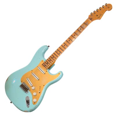Fender Custom Shop Limited Edition 70th Anniversary 1954 Stratocaster Relic - Super Faded/Aged Daphne Blue - Electric Guitar NEW! image 5