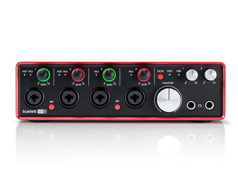 Focusrite Scarlett 18i8 (2nd Gen) 18 In / 8 Out USB Audio Interface image 1