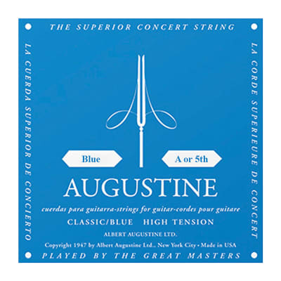 Augustine Blue Label Classic High Tension Single Strings (5th/A String) for sale