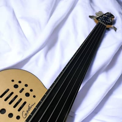 Godin Acoustic/Electric A5 Ultra FRETLESS, Natural *Factory Cosmetic Flaws = Save $! image 4