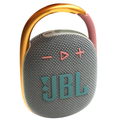 JBL Clip 4 Portable Bluetooth Speaker (Gray) + JBL T110 in Ear Headphones Black image 2